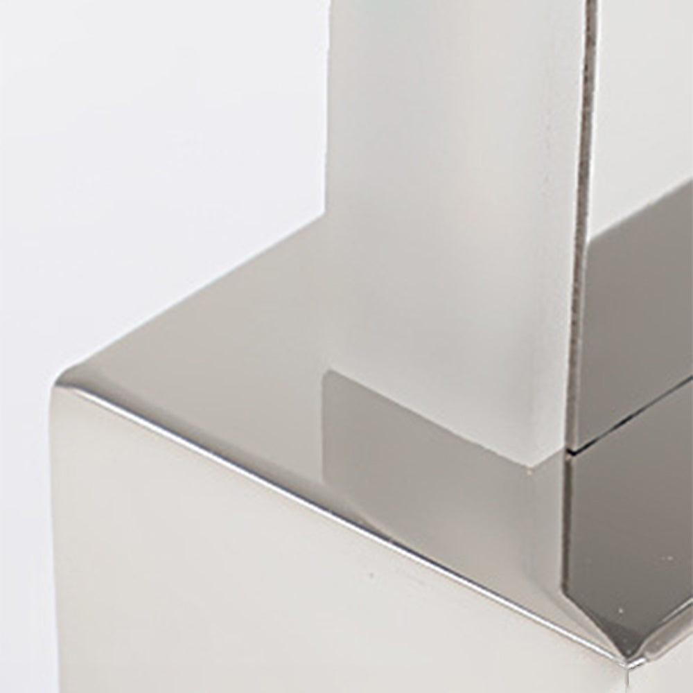 Arisha Rectangular LED Wall Light with Mirror for Bedroom - Metal and Acrylic Design