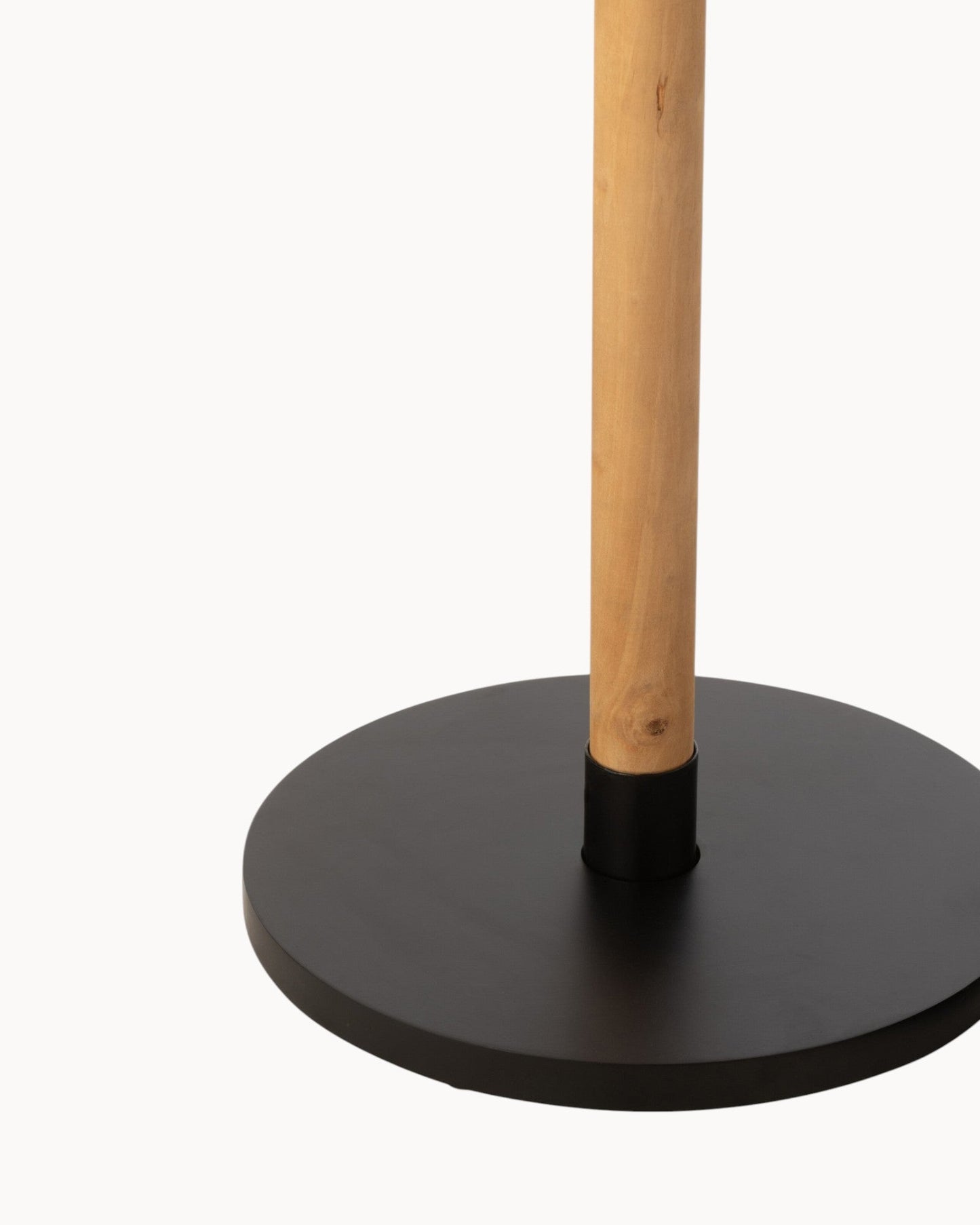 J-Line Ron Side Table Set of 2 – Natural/Black Wood, 35x35 cm