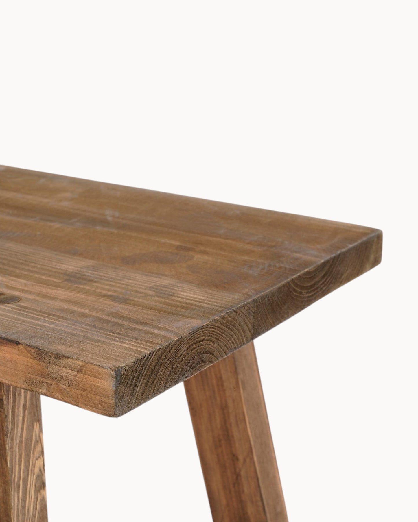 Mica Decorations – Recycled Wood Brown Bench – Dimensions: L80 x W37 x H44 cm