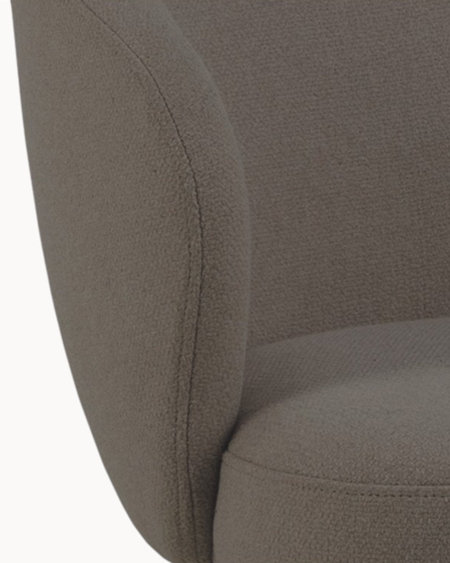 Velvo Twist Swivel Dining Chair – Anthracite Fabric with Metal Frame