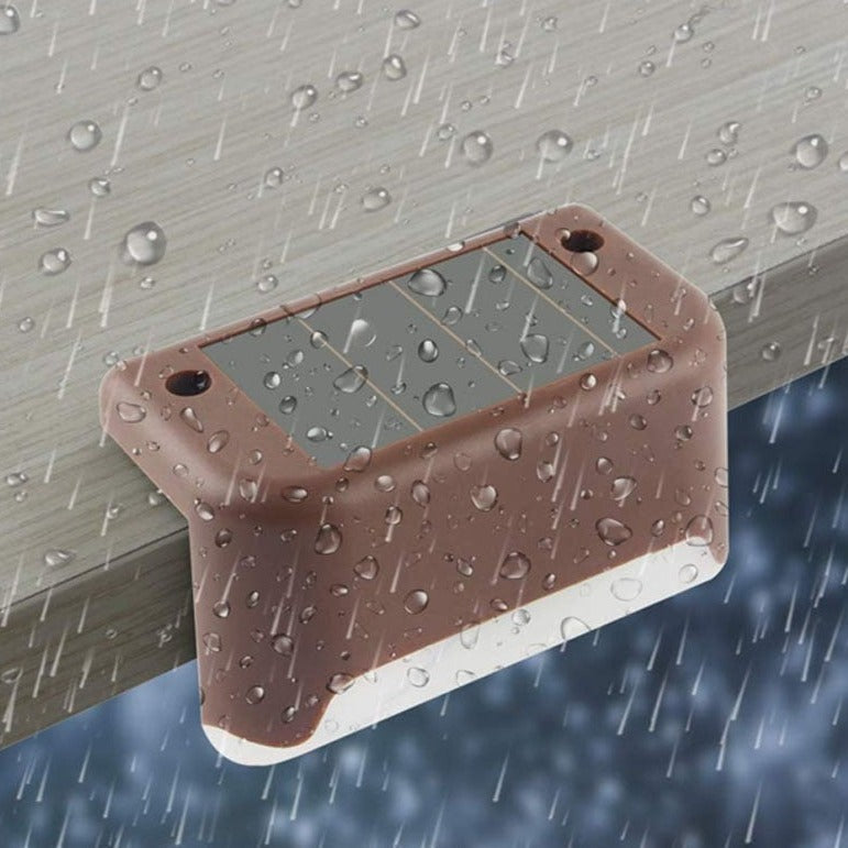 LED Solar Step Lights | Weather-Resistant & Solar-Powered | Available in 2 Colors | Up to 10 Hours of Illumination