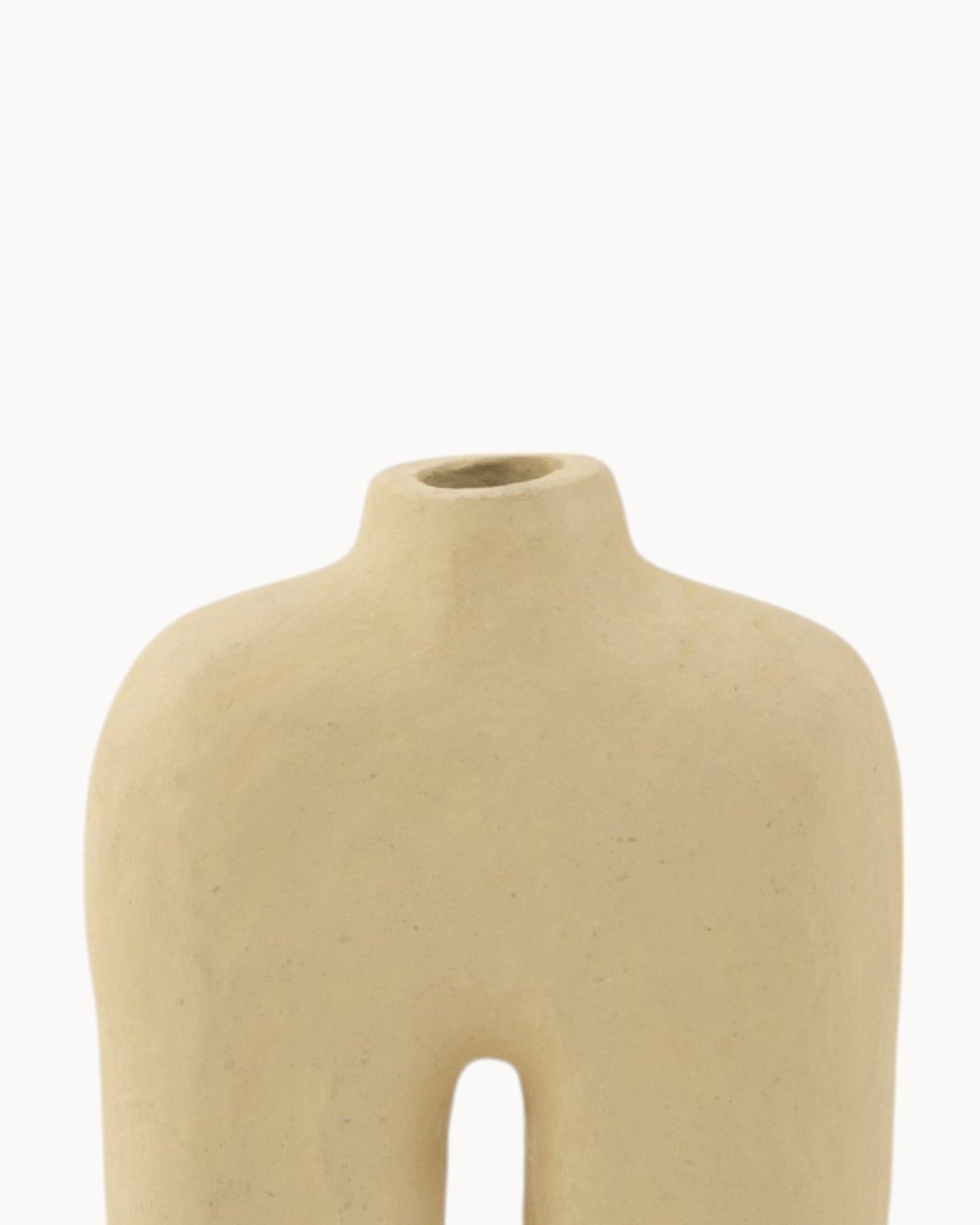J-Line 50 cm Square Flower Pot – Natural Papier Mâché Design