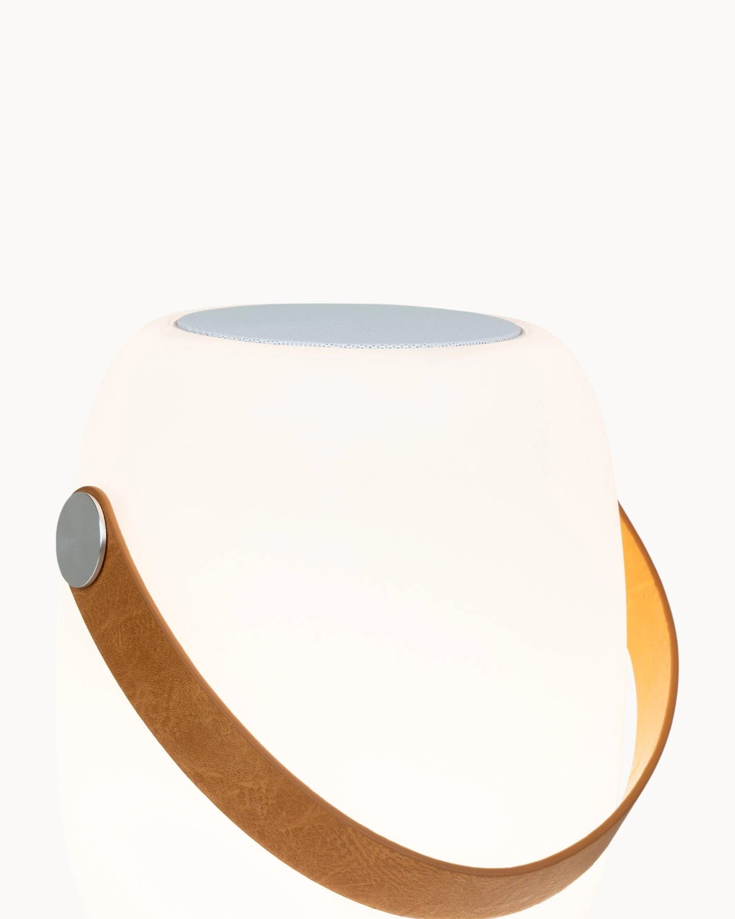 Portable White LED Lamp with Bluetooth Speaker – Outdoor IP44 Rated