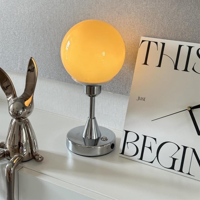 Vitale Bauhaus Candy Ball Glass Table Lamp