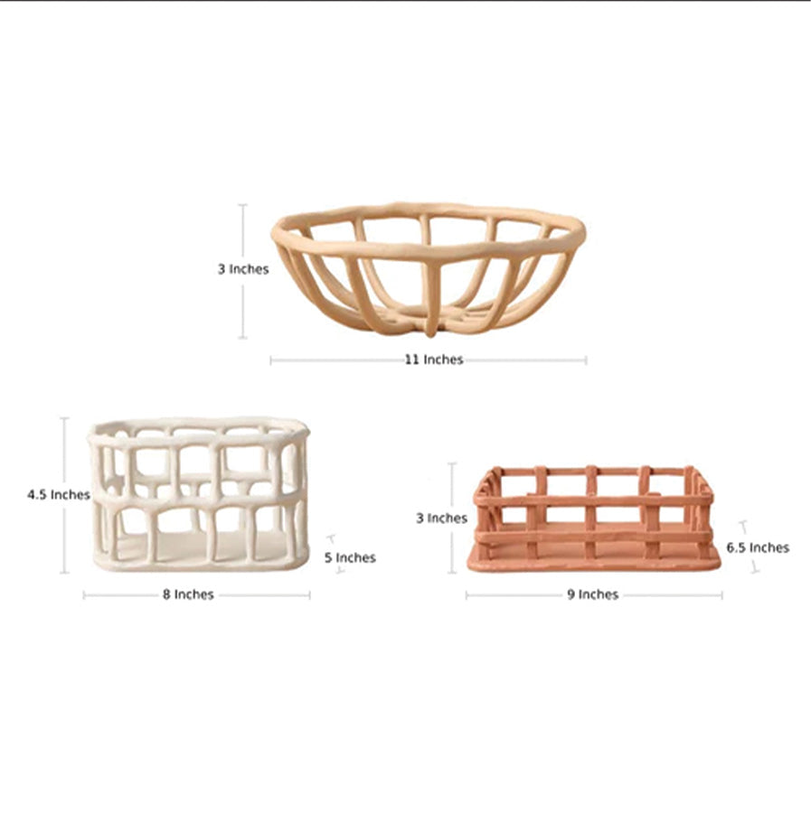 Molded Resin Fruit Bowl