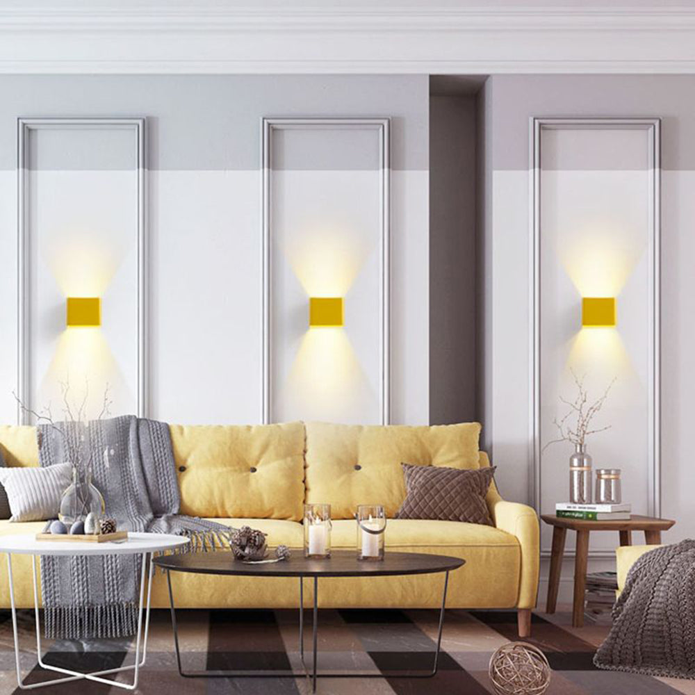 Aria Wall Lamp - Available in Black, White, Yellow, Green, and Red for Living Room or Bedroom