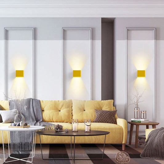 Aria Wall Lamp - Available in Black, White, Yellow, Green, and Red for Living Room or Bedroom