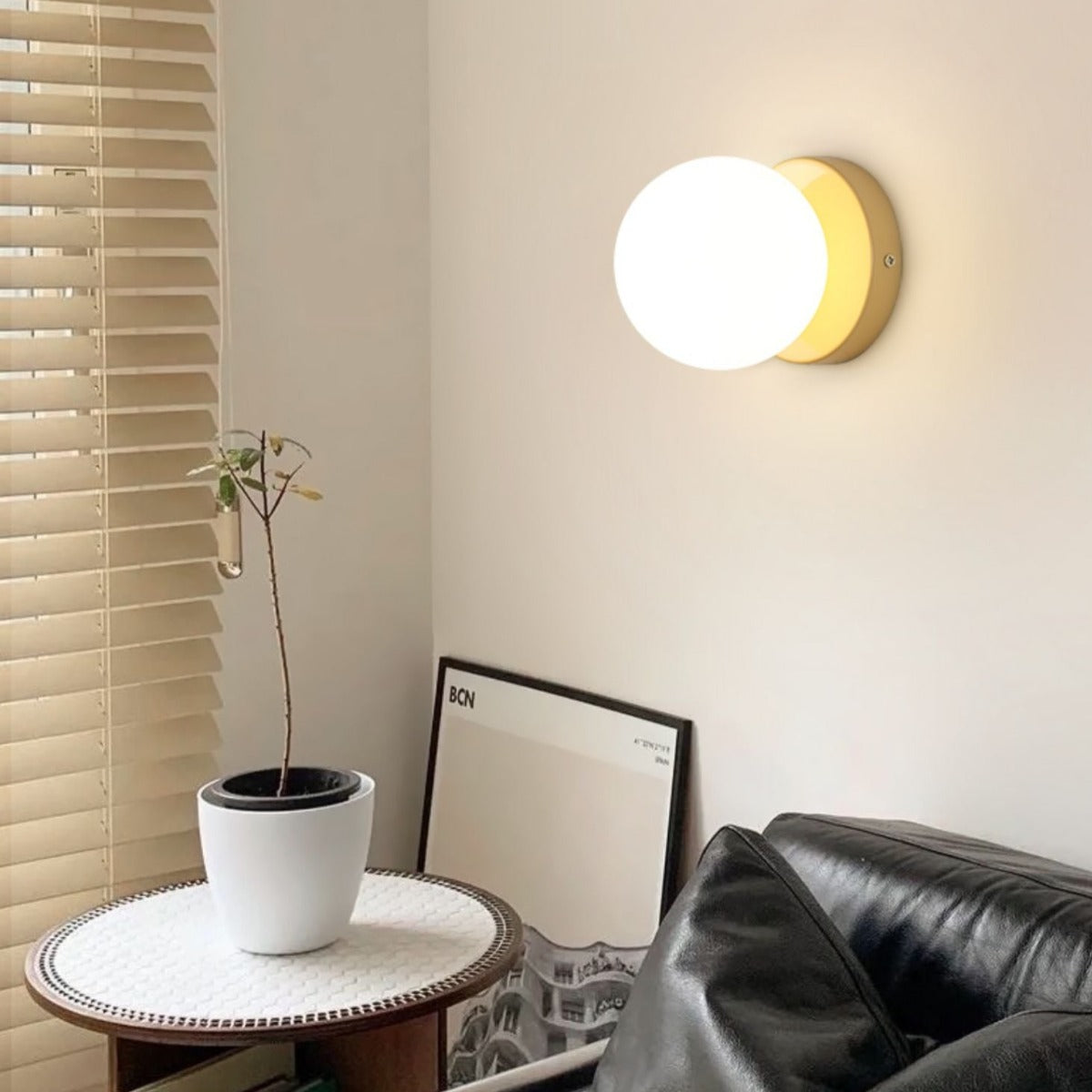 Valentina Contemporary Black Metal LED Wall Light for Bedroom