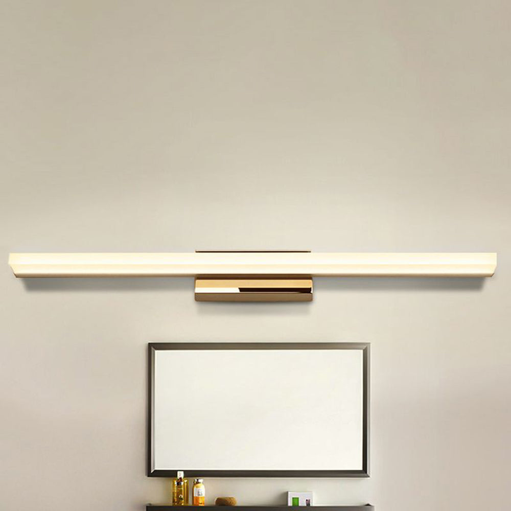 Arisha Black Linear Wall Lamp with Mirror for Indoor Bathroom