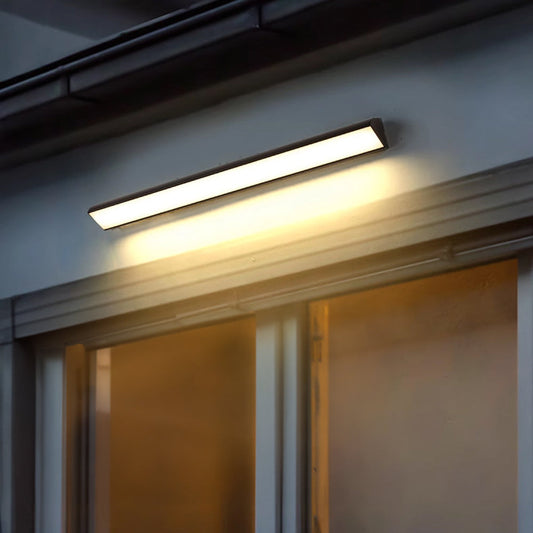 Arisha Black Minimalist Dense Outdoor Wall Light for Bathroom and Hallway