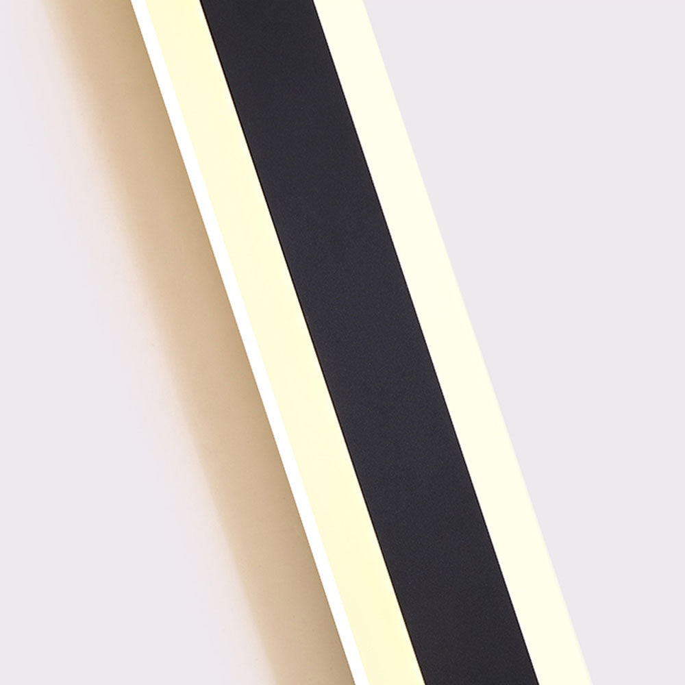 Arisha Contemporary Linear Outdoor Wall Light - Metal and Acrylic for Garden and Hall