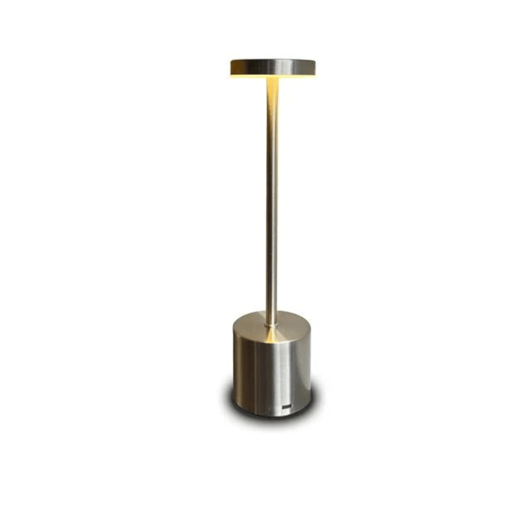 Chic LoraGlow Wireless Table Lamp | USB Rechargeable | Metal & LED | Dimmable Design