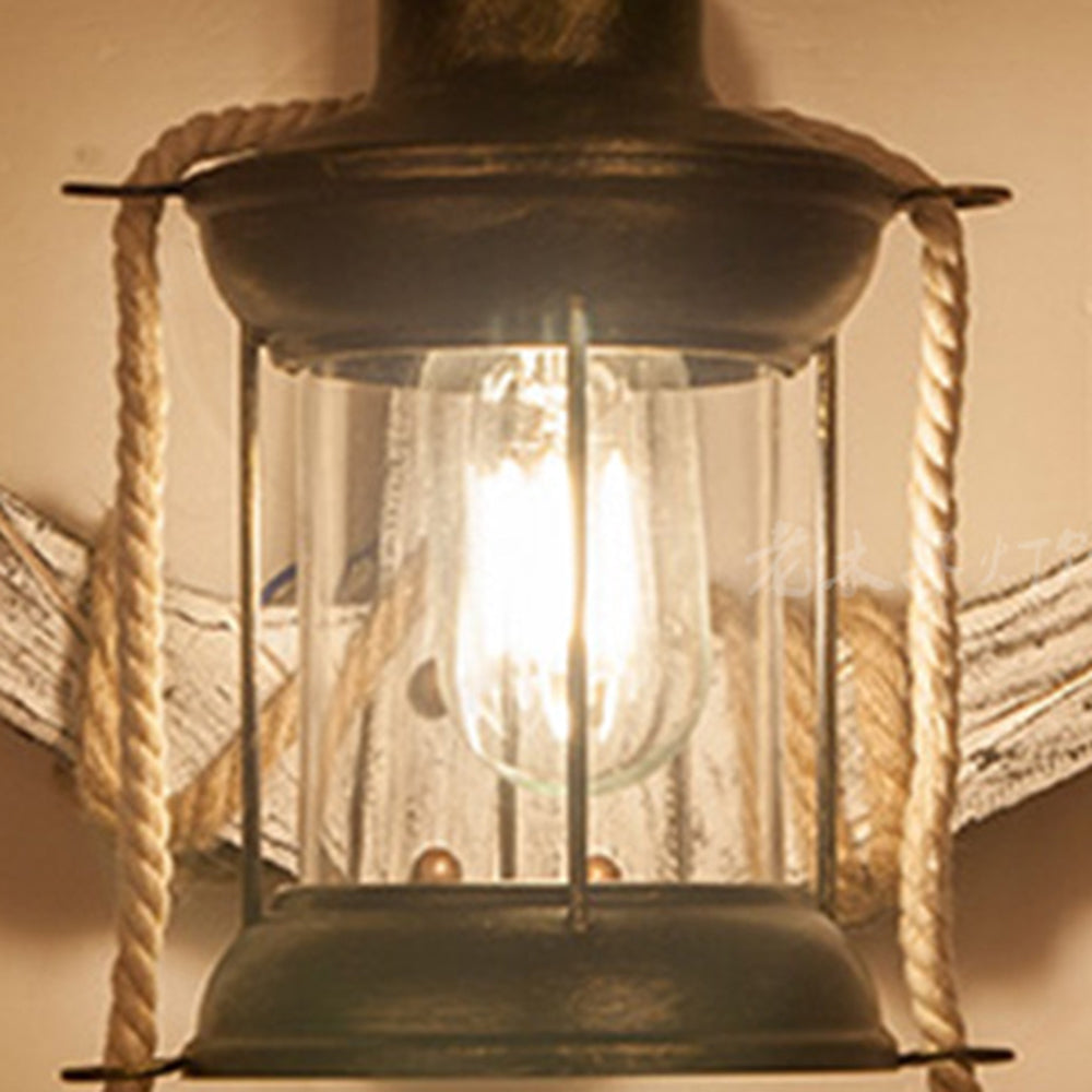 Epoch Vintage LED Wall Light - Indoor Metal and Wood Fixture for Dining and Living Rooms