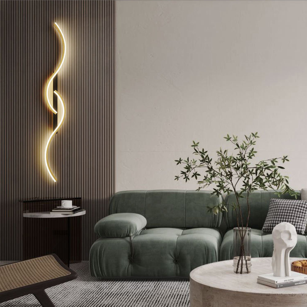 Arisha Contemporary LED Indoor Wall Light - Linear Design in Black and White