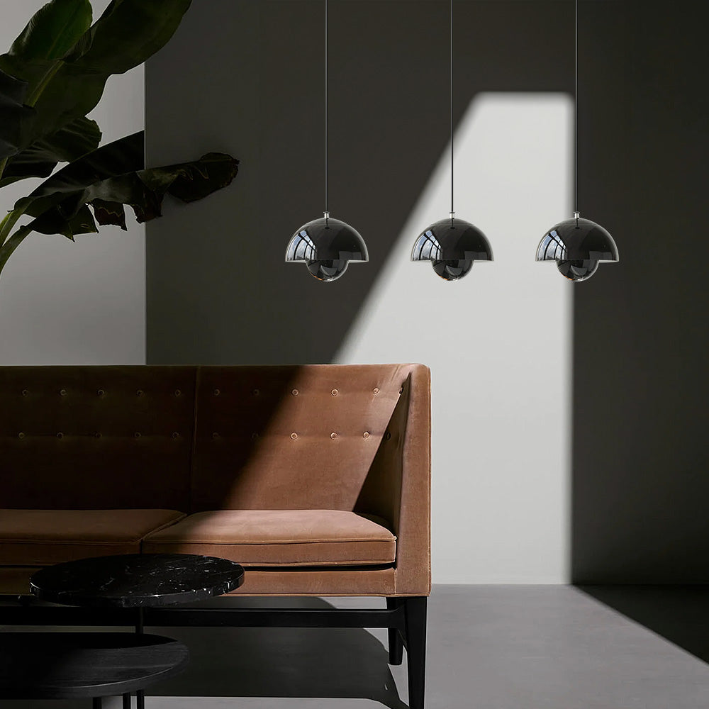 Contemporary Metal Bud Wall Lamp - Adjustable Cable LED Pendant Light with Single Light Source
