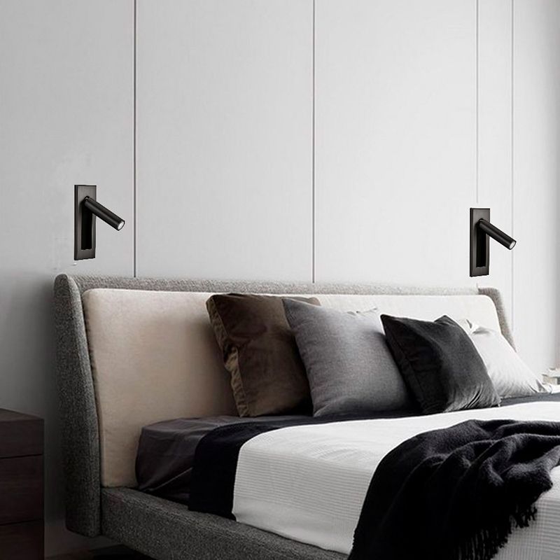 Ray Contemporary LED Wall Light - Available in Black, Silver, Gold, and Nickel for Living Room or Bedroom