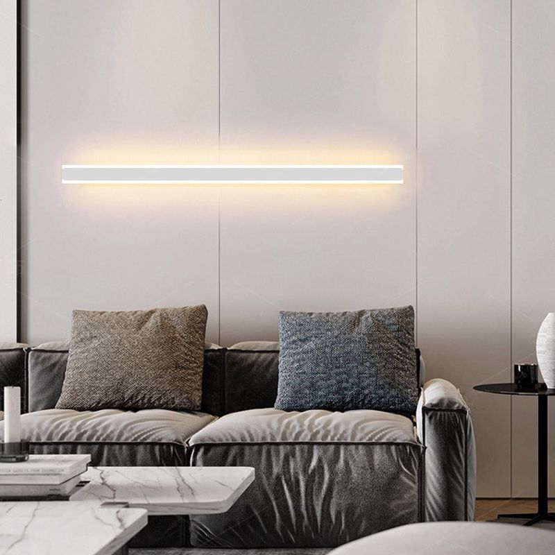Arisha Minimalist Linear LED Wall Light - Gold, Black, and White for Bedrooms