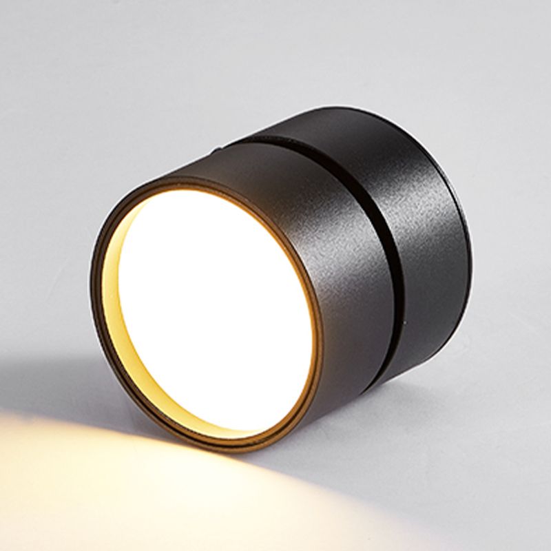 Arisha Contemporary Cylindrical LED Ceiling Spotlight - Available in Black and White, 2 Color Options, 3W/7W/12W/18W