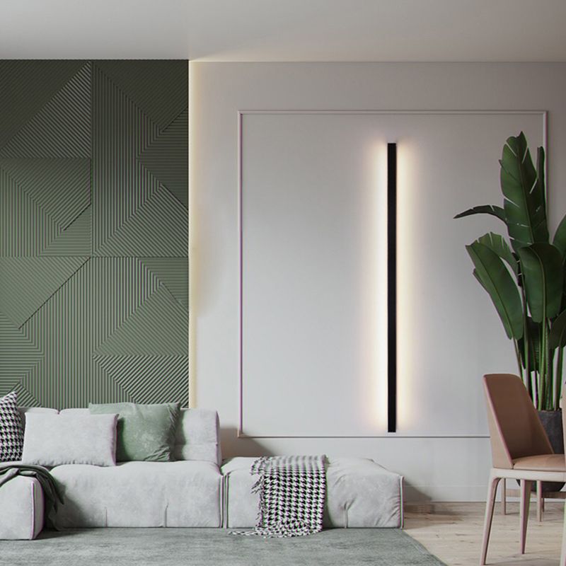 Arisha Minimalist Linear LED Wall Light - Gold, Black, and White for Bedrooms