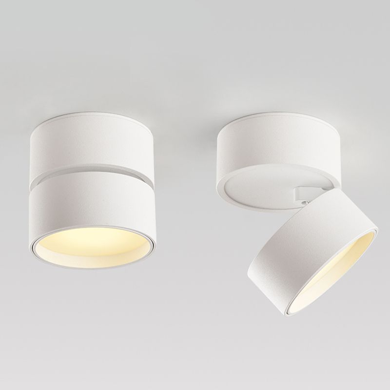 Arisha Contemporary Cylindrical LED Ceiling Spotlight - Available in Black and White, 2 Color Options, 3W/7W/12W/18W