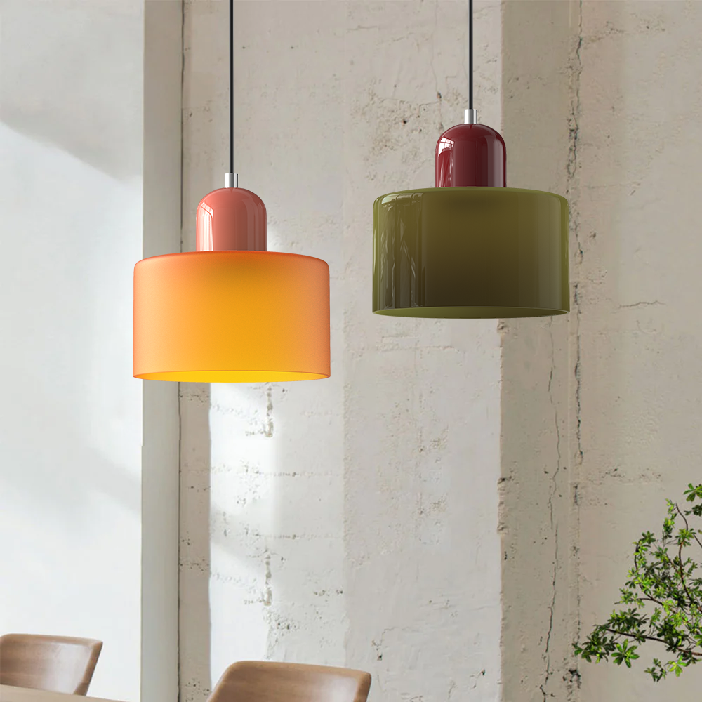 Modern Small Glass Pendant Light - LED, Glass & Metal, Max 12W, E27, Push Button Switch, CE/UL Certified