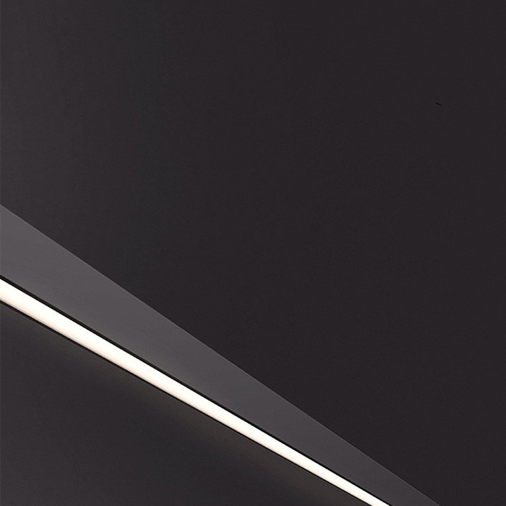 Arisha Slim Linear Modern LED Wall Lamp - Black Metal for Living Room/Indoor Use