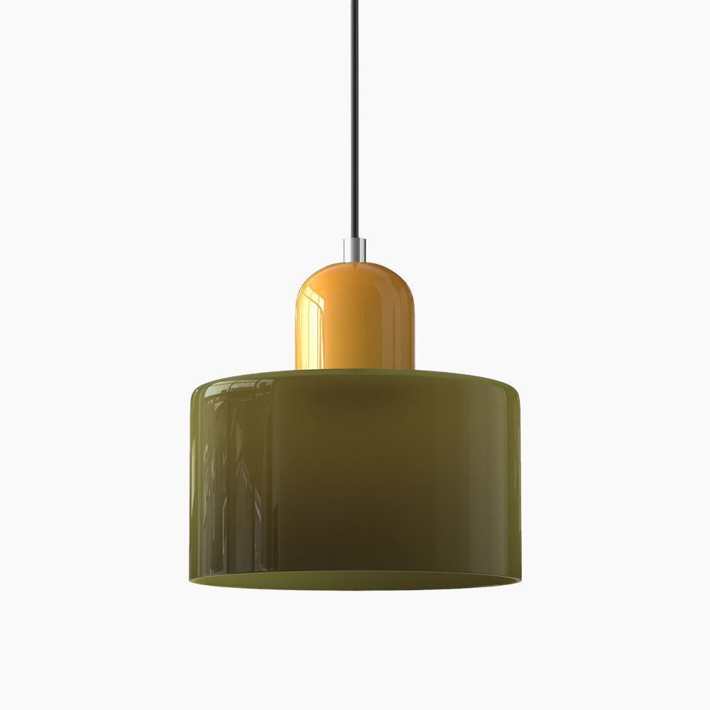 Modern Small Glass Pendant Light - LED, Glass & Metal, Max 12W, E27, Push Button Switch, CE/UL Certified