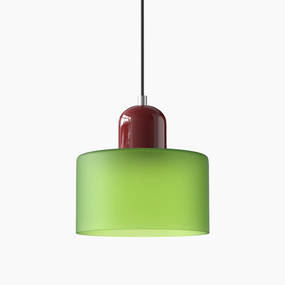 Modern Small Glass Pendant Light - LED, Glass & Metal, Max 12W, E27, Push Button Switch, CE/UL Certified