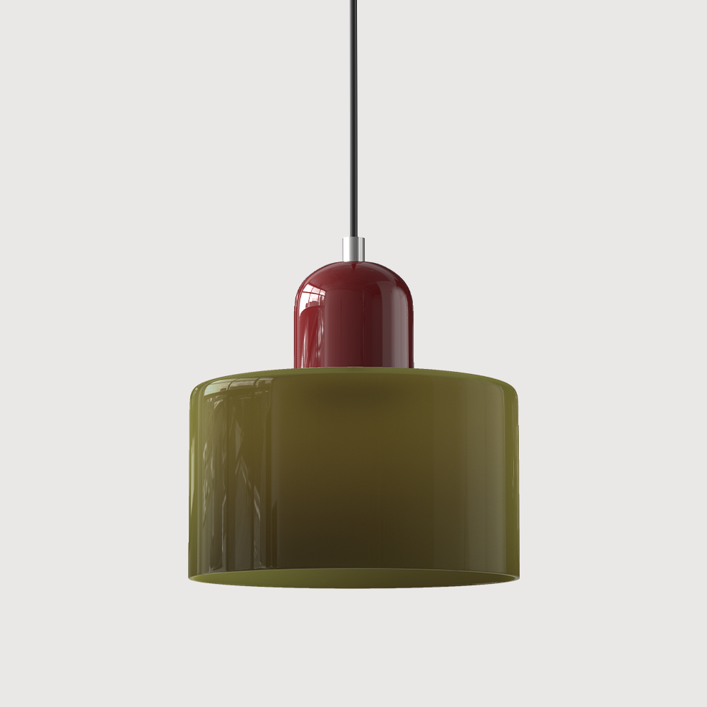 Modern Small Glass Pendant Light - LED, Glass & Metal, Max 12W, E27, Push Button Switch, CE/UL Certified