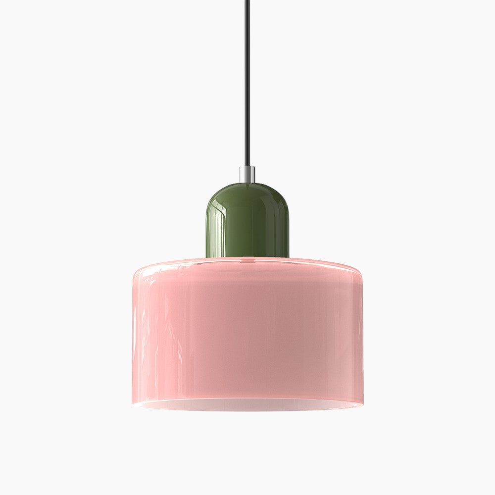 Modern Small Glass Pendant Light - LED, Glass & Metal, Max 12W, E27, Push Button Switch, CE/UL Certified