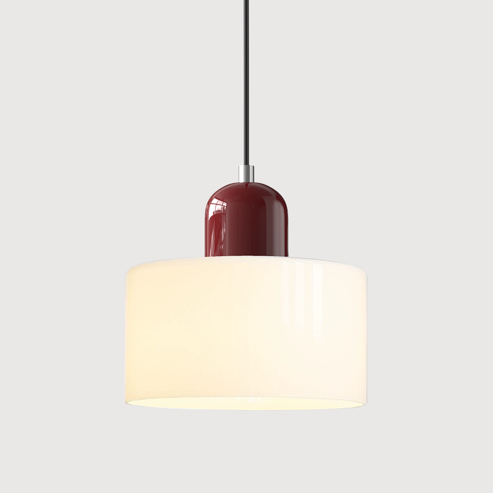 Modern Small Glass Pendant Light - LED, Glass & Metal, Max 12W, E27, Push Button Switch, CE/UL Certified
