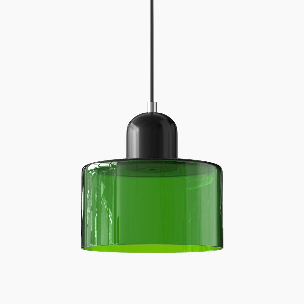 Modern Small Glass Pendant Light - LED, Glass & Metal, Max 12W, E27, Push Button Switch, CE/UL Certified