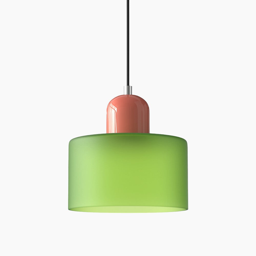 Modern Small Glass Pendant Light - LED, Glass & Metal, Max 12W, E27, Push Button Switch, CE/UL Certified