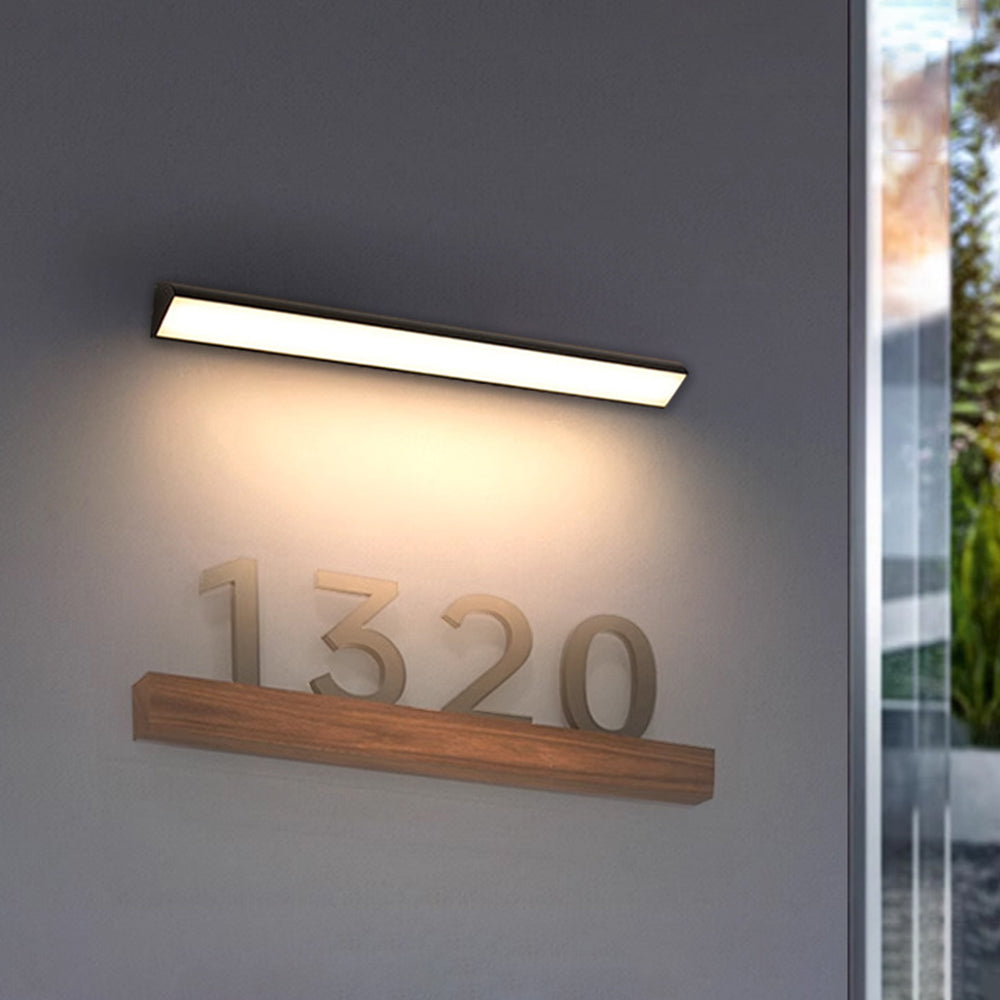 Arisha Black Minimalist Dense Outdoor Wall Light for Bathroom and Hallway