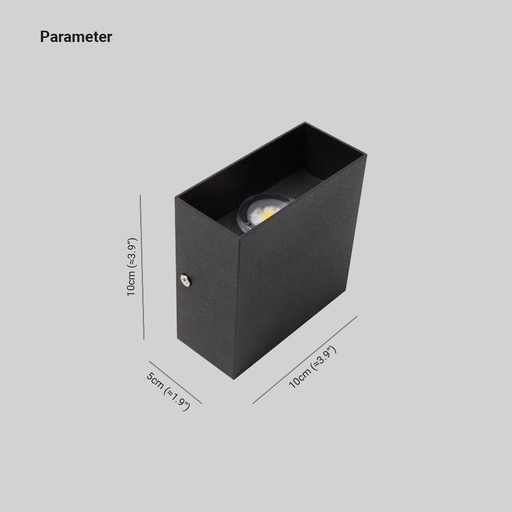 Ray Contemporary LED Outdoor Wall Light - White Metal for Garden or Hall