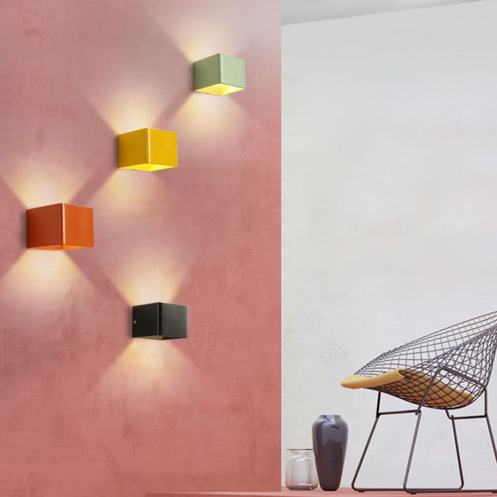 Aria Wall Lamp - Available in Black, White, Yellow, Green, and Red for Living Room or Bedroom