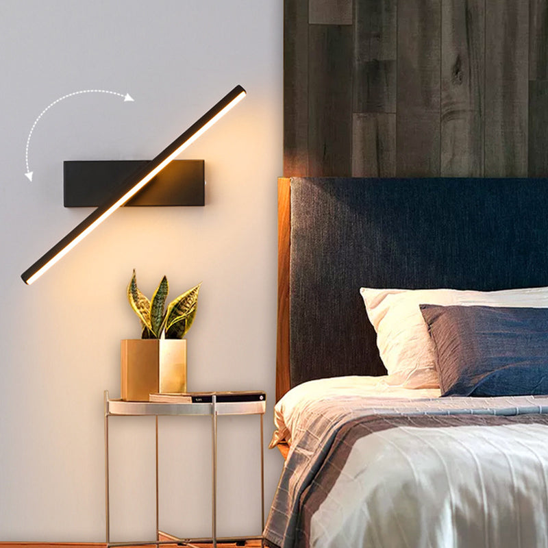 Ray Modern Adjustable Wall Light - Black and White for Bedroom