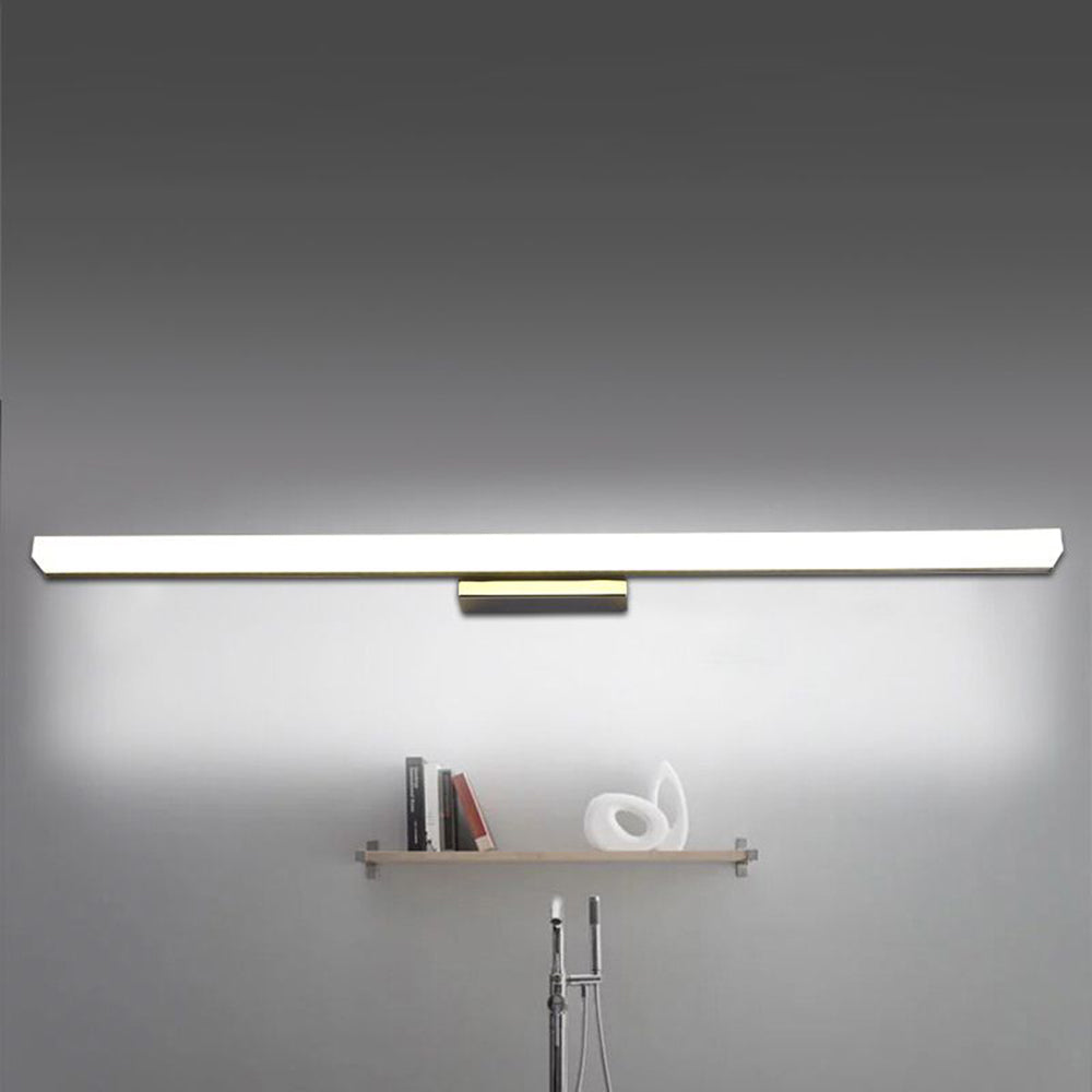 Arisha Black Linear Wall Lamp with Mirror for Indoor Bathroom