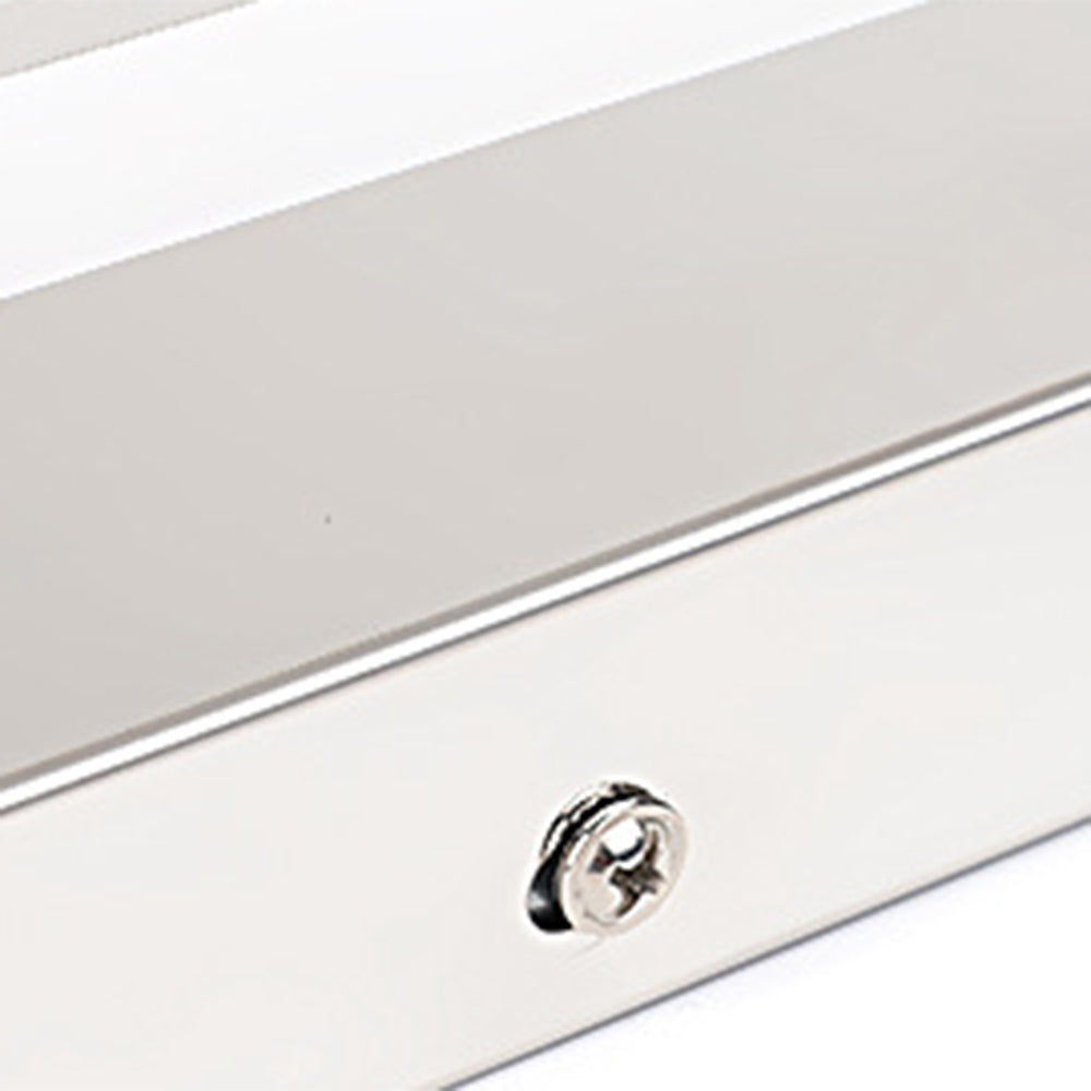 Arisha Rectangular LED Wall Light with Mirror for Bedroom - Metal and Acrylic Design