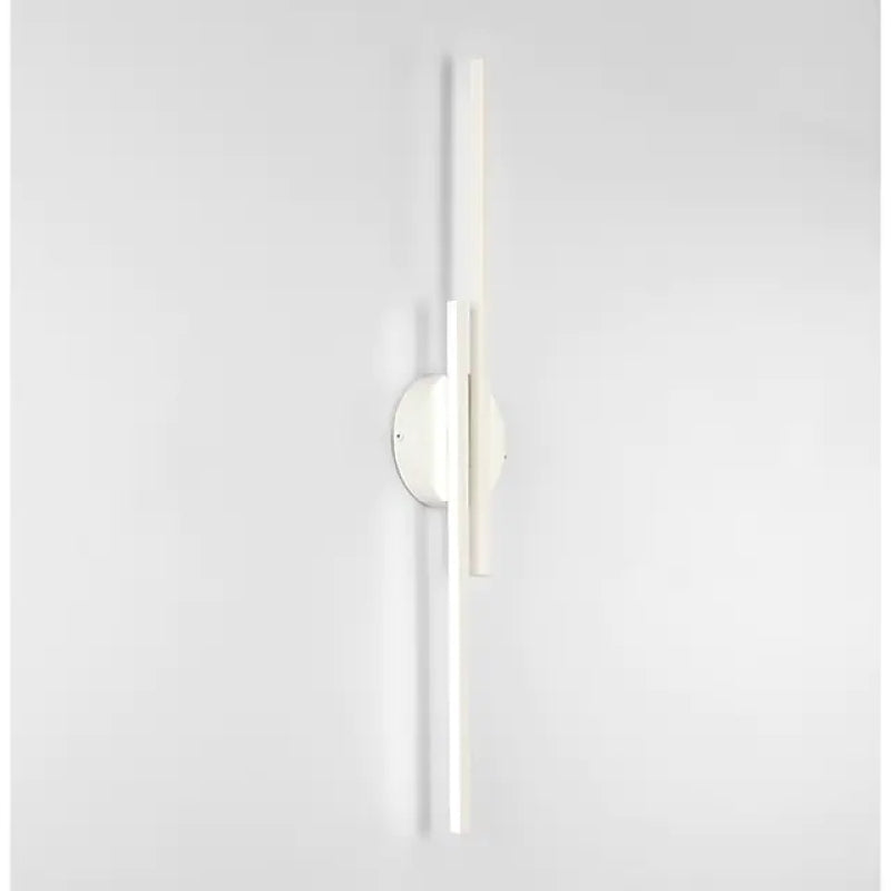 Arisha Contemporary Twin Linear LED Wall Light - Black and White Metal for Bedroom