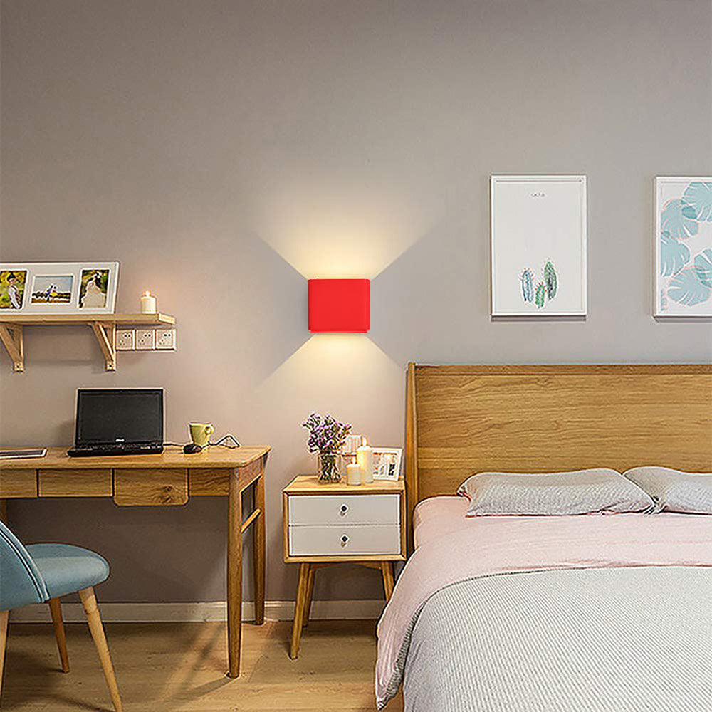 Aria Wall Lamp - Available in Black, White, Yellow, Green, and Red for Living Room or Bedroom