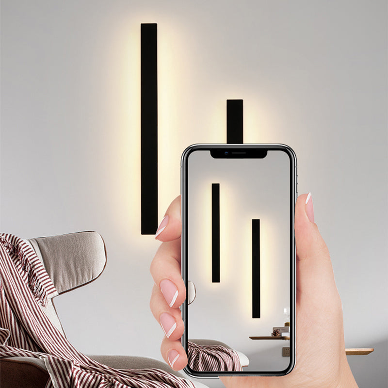 Arisha Black Minimalist Waterproof LED Outdoor Wall Light for Garden and Corridor