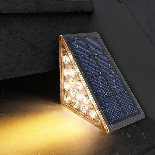 Eco-Friendly Wireless Solar Stair Lights - Automatic On/Off, IP65 Waterproof, 10-Hour Runtime
