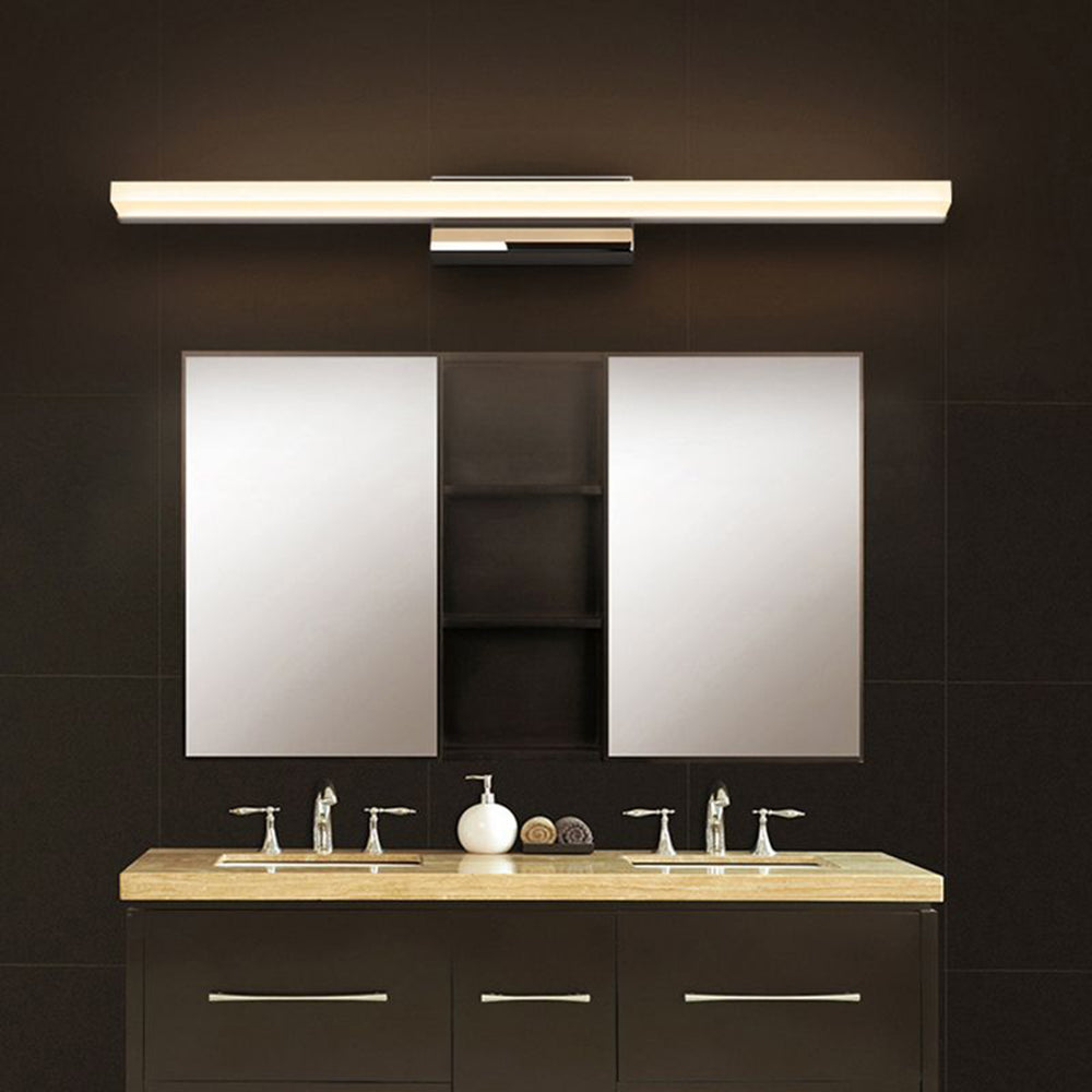 Arisha Black Linear Wall Lamp with Mirror for Indoor Bathroom
