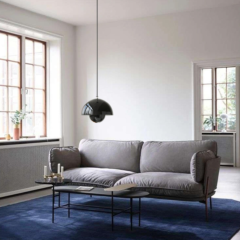 Contemporary Metal Bud Wall Lamp - Adjustable Cable LED Pendant Light with Single Light Source