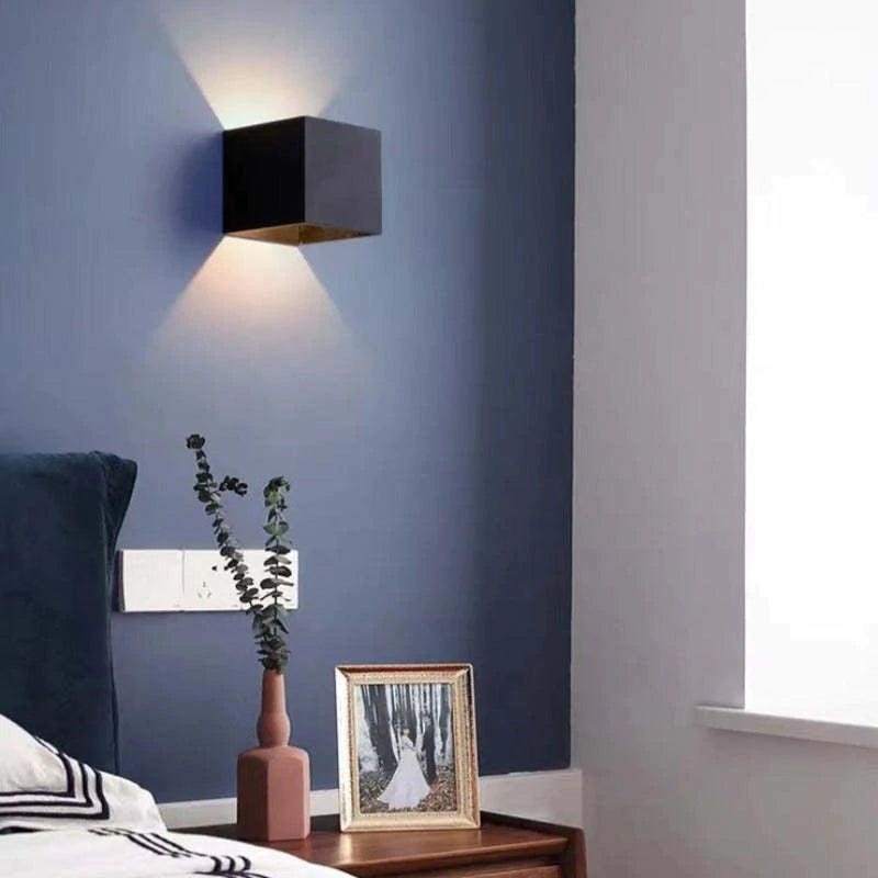 Ray Contemporary LED Outdoor Wall Light - White Metal for Garden or Hall