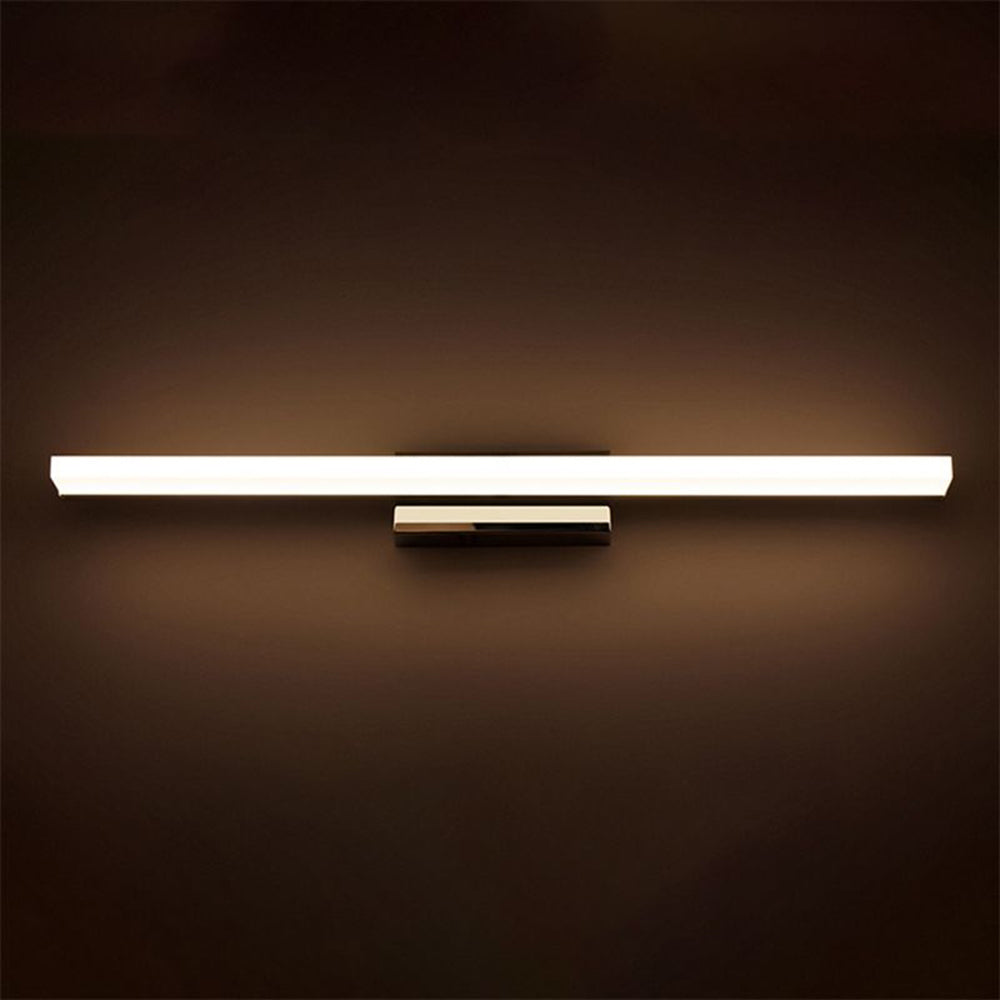 Arisha Black Linear Wall Lamp with Mirror for Indoor Bathroom