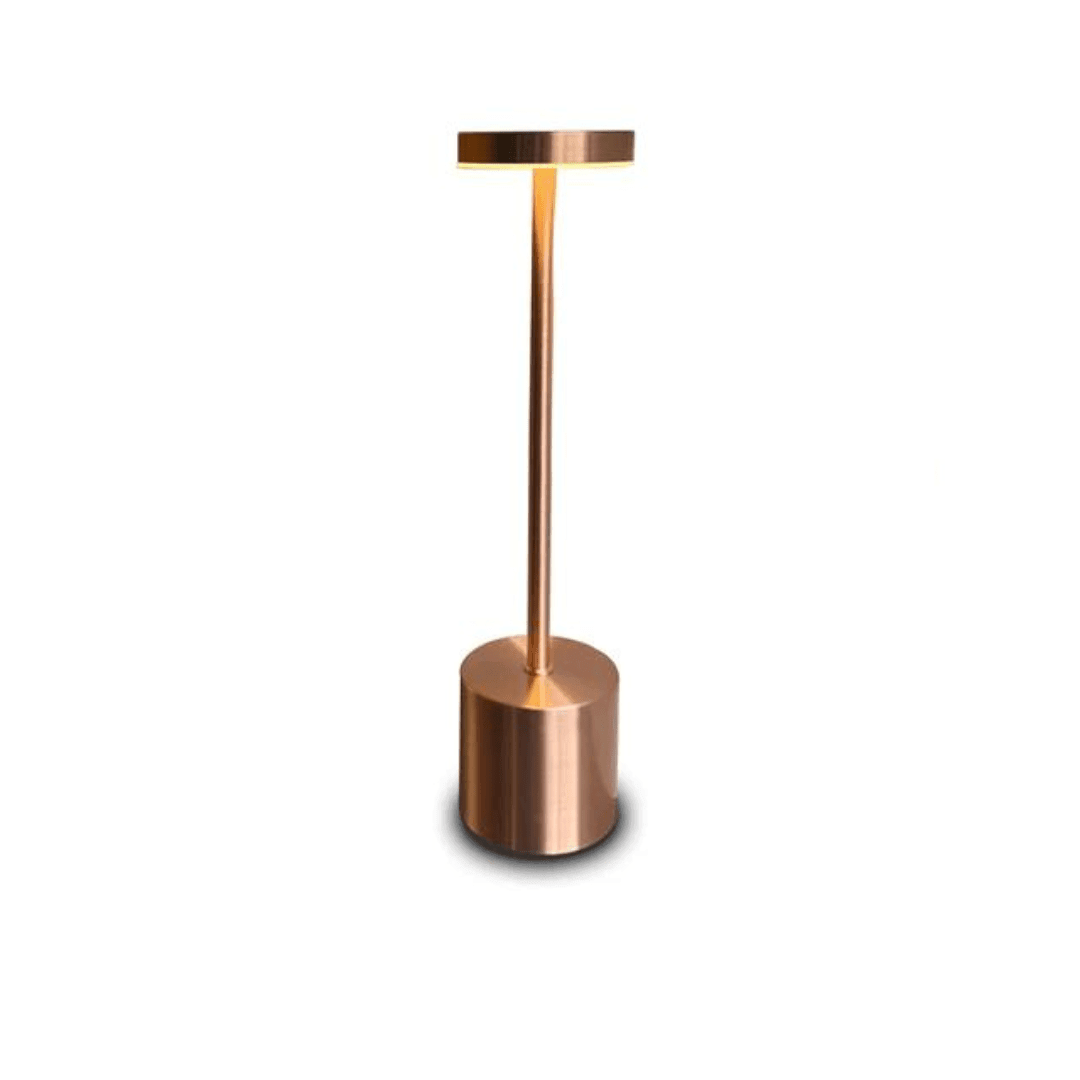 Chic LoraGlow Wireless Table Lamp | USB Rechargeable | Metal & LED | Dimmable Design