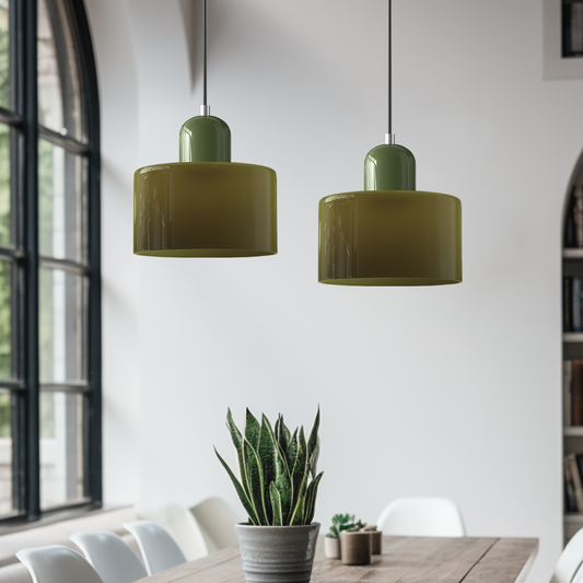 Modern Small Glass Pendant Light - LED, Glass & Metal, Max 12W, E27, Push Button Switch, CE/UL Certified
