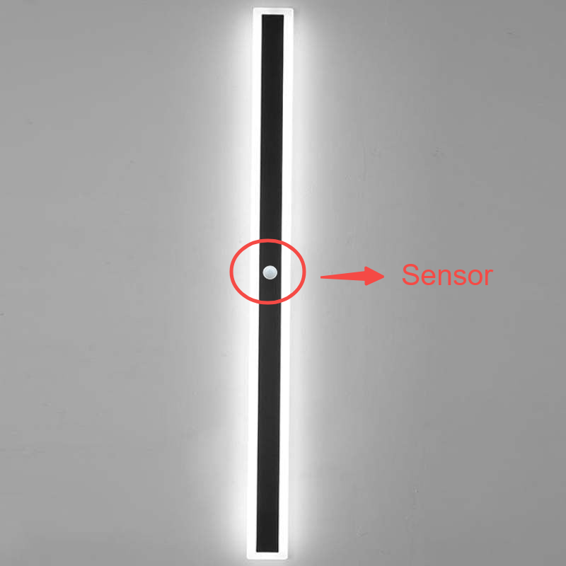 Arisha Contemporary Black Metal LED Outdoor Wall Light for Garden and Balcony